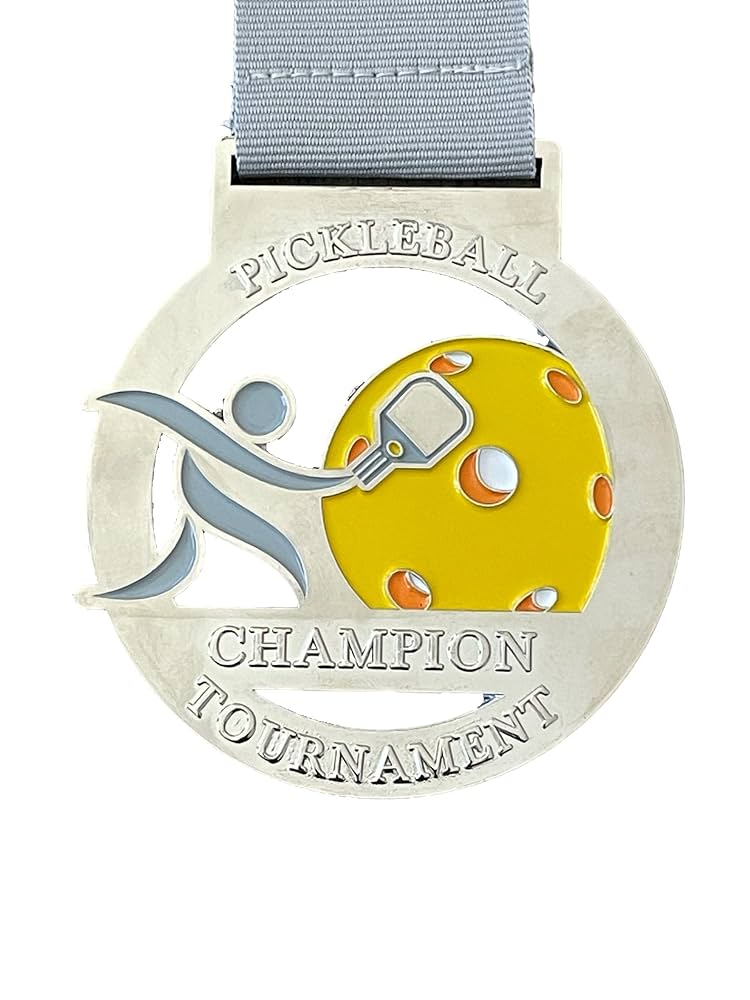 Amazon.com : Pickleball Medals, Set of 3 - Gold, Silver