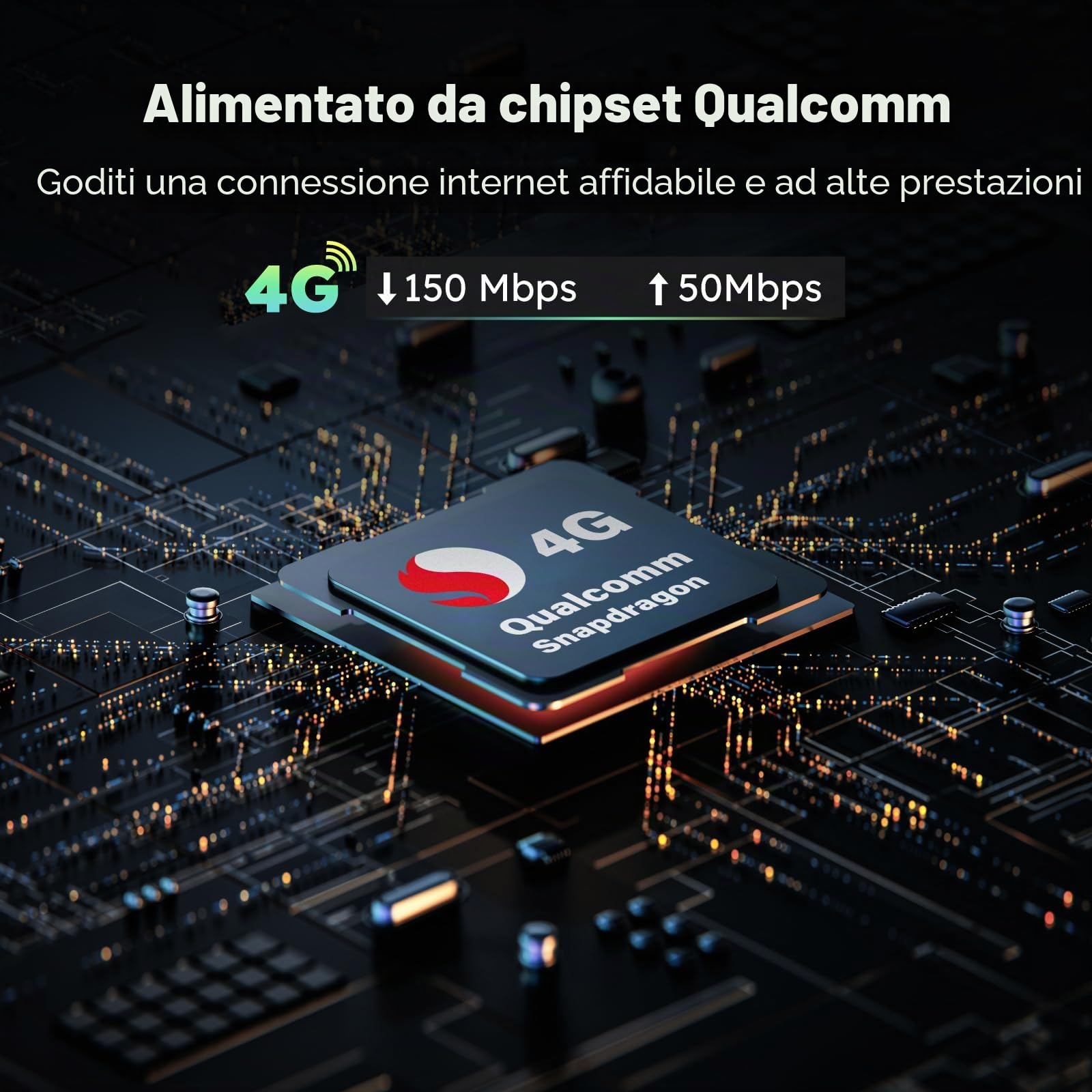 GlocalMe U3 Router Mobile WiFi 4G, nessuna scheda SIM richiesta, batteria ricaricabile da 3000 mAh, connessione fino a 10 dispositivi, 1 GB di dati globali gratuiti, dispositivo MiFi sbloccato (Nero)