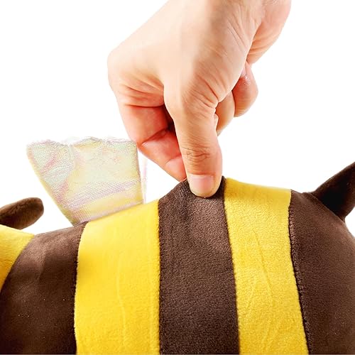 Miniatura 7 de Onsoyours - Lindo juguete de peluche de abeja para niños, suave almohada de felpa de abeja de miel para niños (Amarillo, 13")