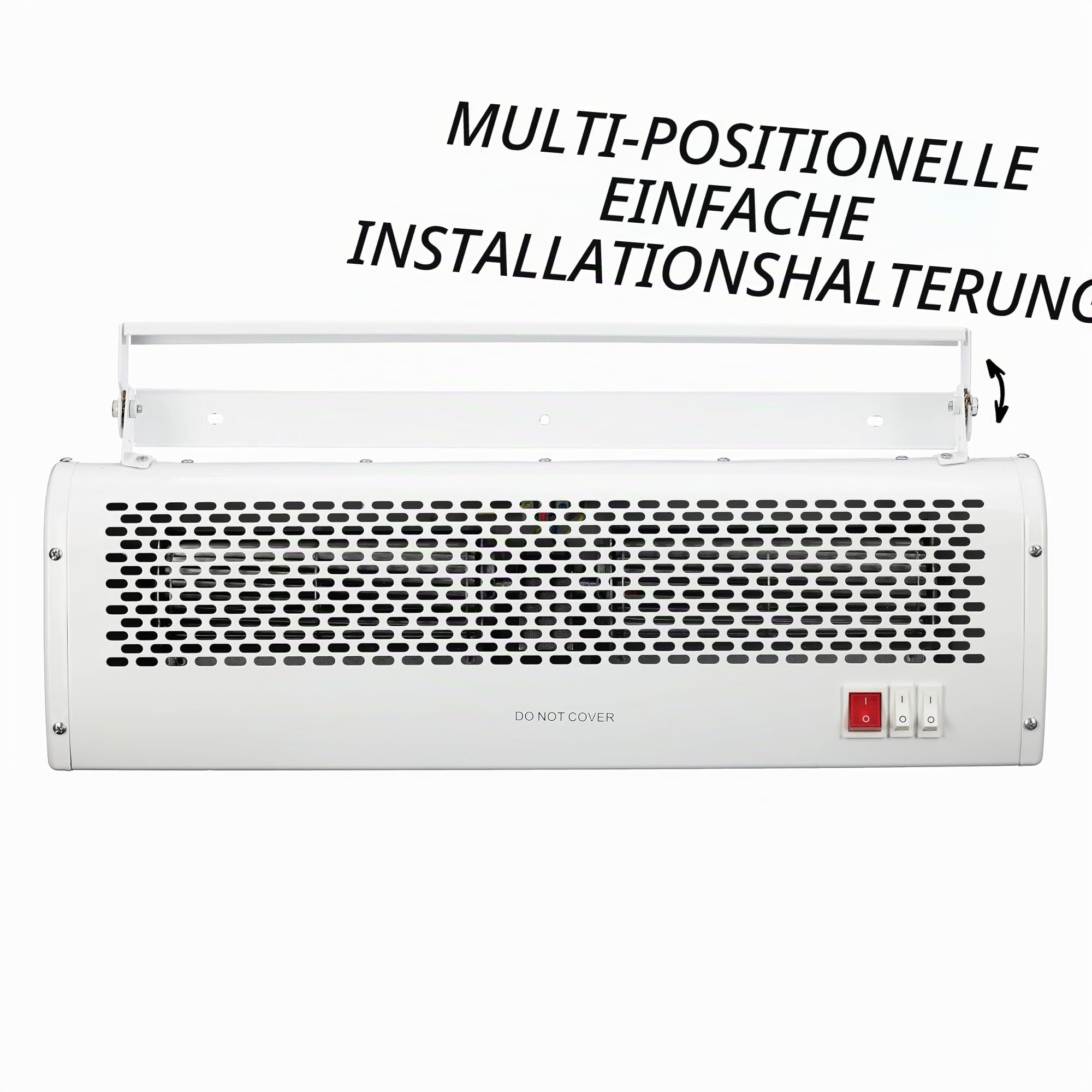 TCP 3 kW Luftschleierheizung, Türventilator mit 2 Heizstufen & Kühlmodus, RF Wireless 7-Tage-programmierbares Thermostat, Sicherheitsüberhitzung & Schutz vor offenem Fenster, Wand- oder Deckenmontage