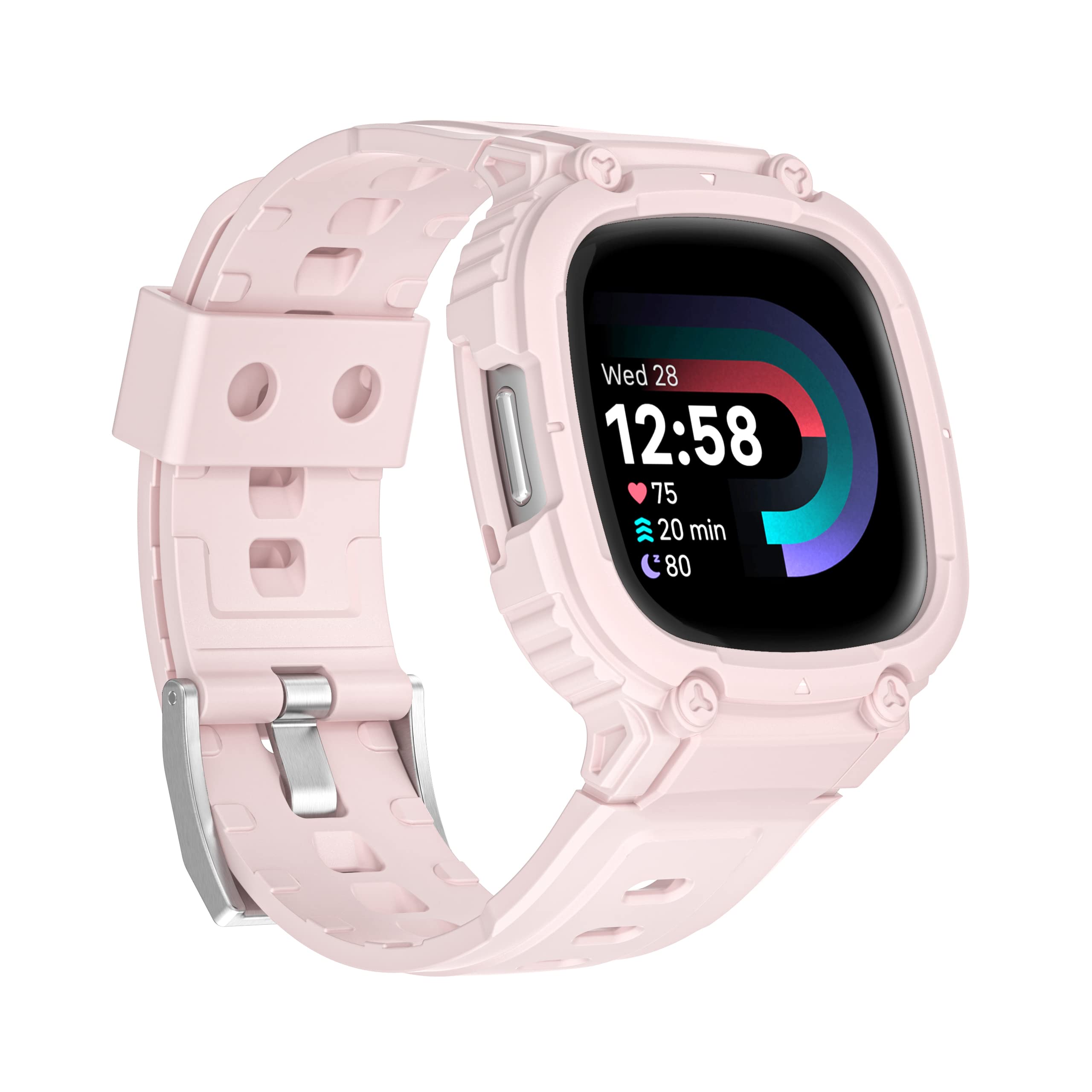Tuocal Cinturino in Pelle Compatibile per Fitbit Versa 4 / Versa 3 / Fitbit Sense 2 / Sense, Cinturino di Ricambio in Vera Pelle Compatibile con Fitbit Versa 4 / Versa 3 Tuocal Cinturino in Pelle Compatibile per Fitbit Versa 4 / Versa 3 / Fitbit Sense 2 / Sense, Cinturino di Ricambio in Vera Pelle Compatibile con Fitbit Versa 4 / Versa 3