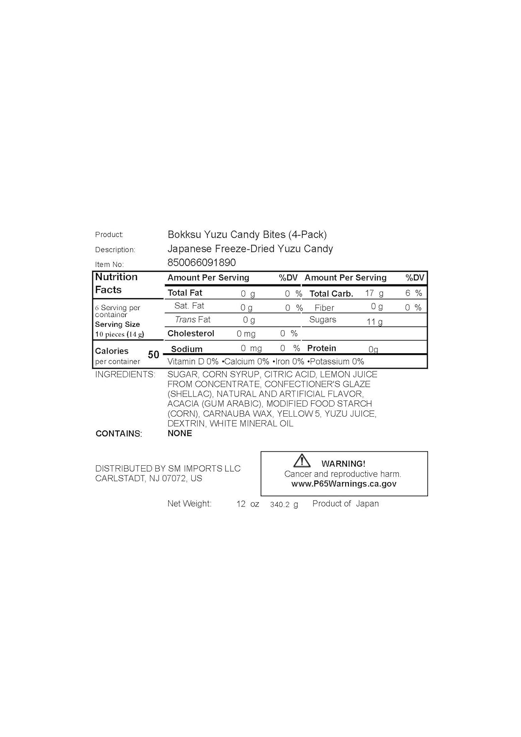 Bokksu Sour Yuzu Candy Bites - 4-Pack Freeze-Dried Sour Candy Dusted with Real Yuzu Powder, Crunchy, Melt in Your Mouth, Bite-Sized, Japanese-Inspired Freeze Dried Fruit Snacks