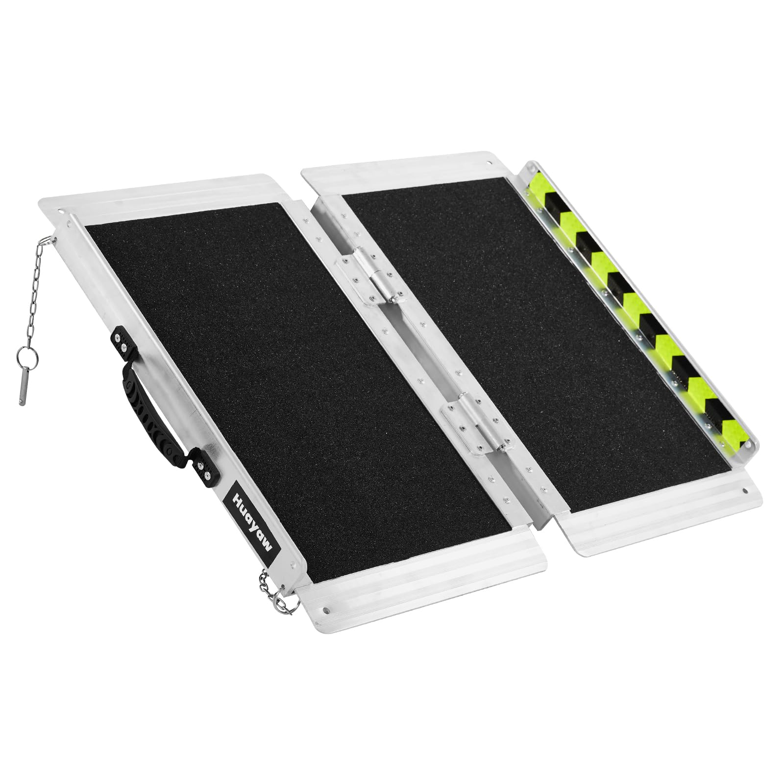 Huayaw Wheelchair Ramp 2FT, Anti-Slip Aluminum Folding Handicap Portable Ramp, Wheelchair Ramps for Home Steps, Stairs, Doorways, Scooter Ramp