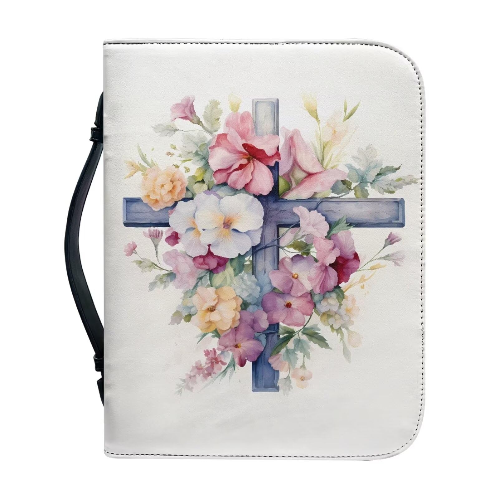 Leather Bible Bags for AdultsAesthetic Bible Cover Accessory Bible Study Kit Storage Bag Case for Women Bible Bag