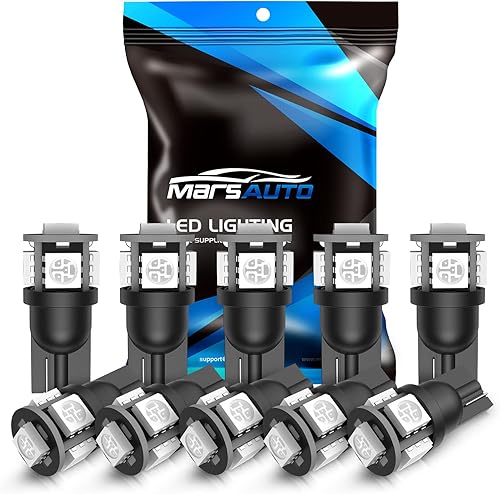 Miniatura 1 de Marsauto 194 bombillas LED rojas, T10 168 2825 5SMD de repuesto para luces de matrícula, cúpula de cortesía, mapa, puerta, salpicadero, instrumento,