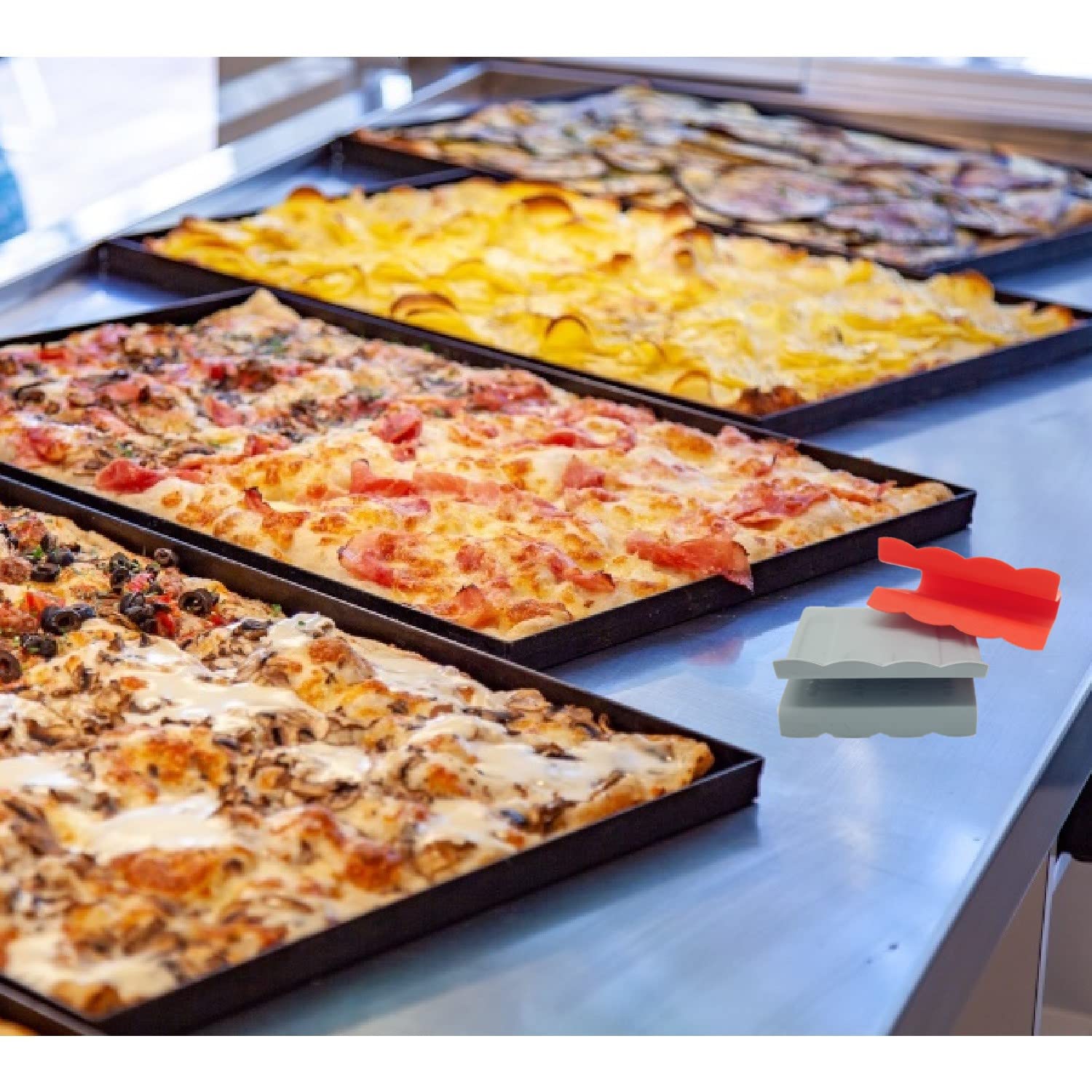 Presine In Silicone Rettangolari - 1 Coppia Colori Assortiti - Foto 7