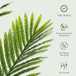 Arbre à palmiers artificiels faux 6FT Artificia Plantes Intérieur Faucon Arbre Tropical Faux Plam Trees Plantes de sol Areca en pot avec 13 Coffrets & Real Bark Design Faux Palm Plant pour la maison extérieure 18 Feuilles Grand arbre de palmiers faux