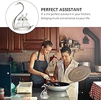 Vista 9 de DOITOOL Contenedor transparente de vidrio para condimentos, contenedor de cisne, caja de condimentos, recipiente de azúcar para sótano de sal