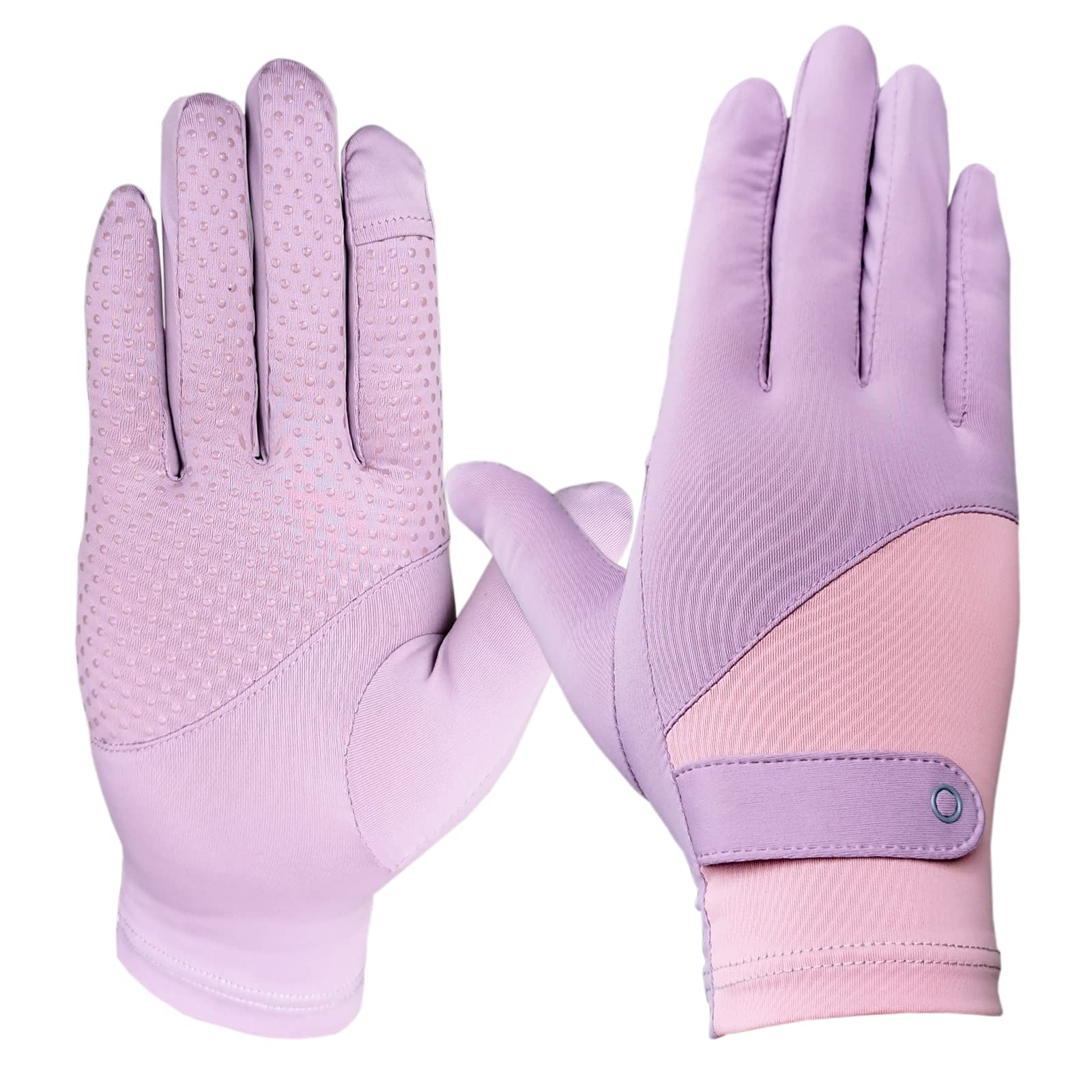 EroilorSummer Anti-Sunburn Long-Fingered Gloves, Light, Cool, UPF50+, Ice Silk, Elastic, One size