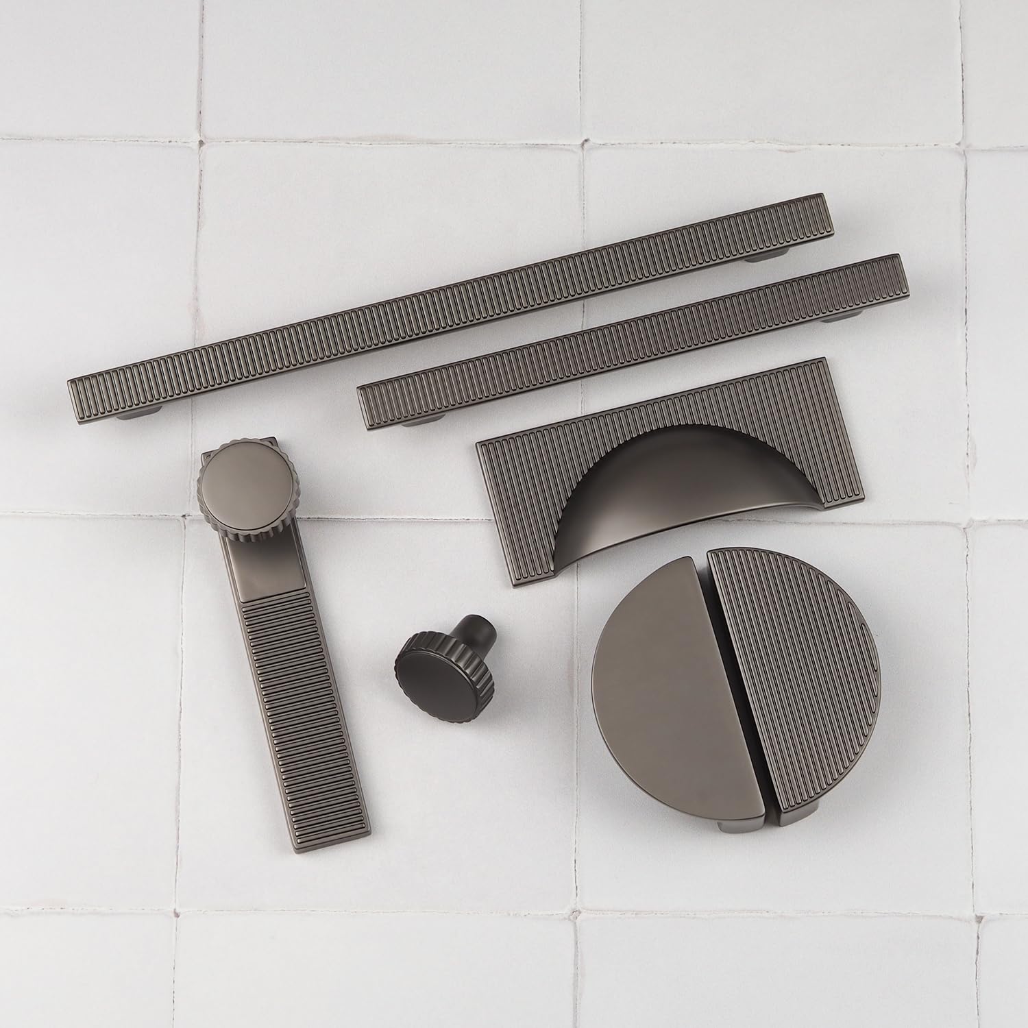 Anthracite Kitchen Pull 30mm Knob Furniture Drawer Cupboard Upcycle Wardrobe Diy from B&Q