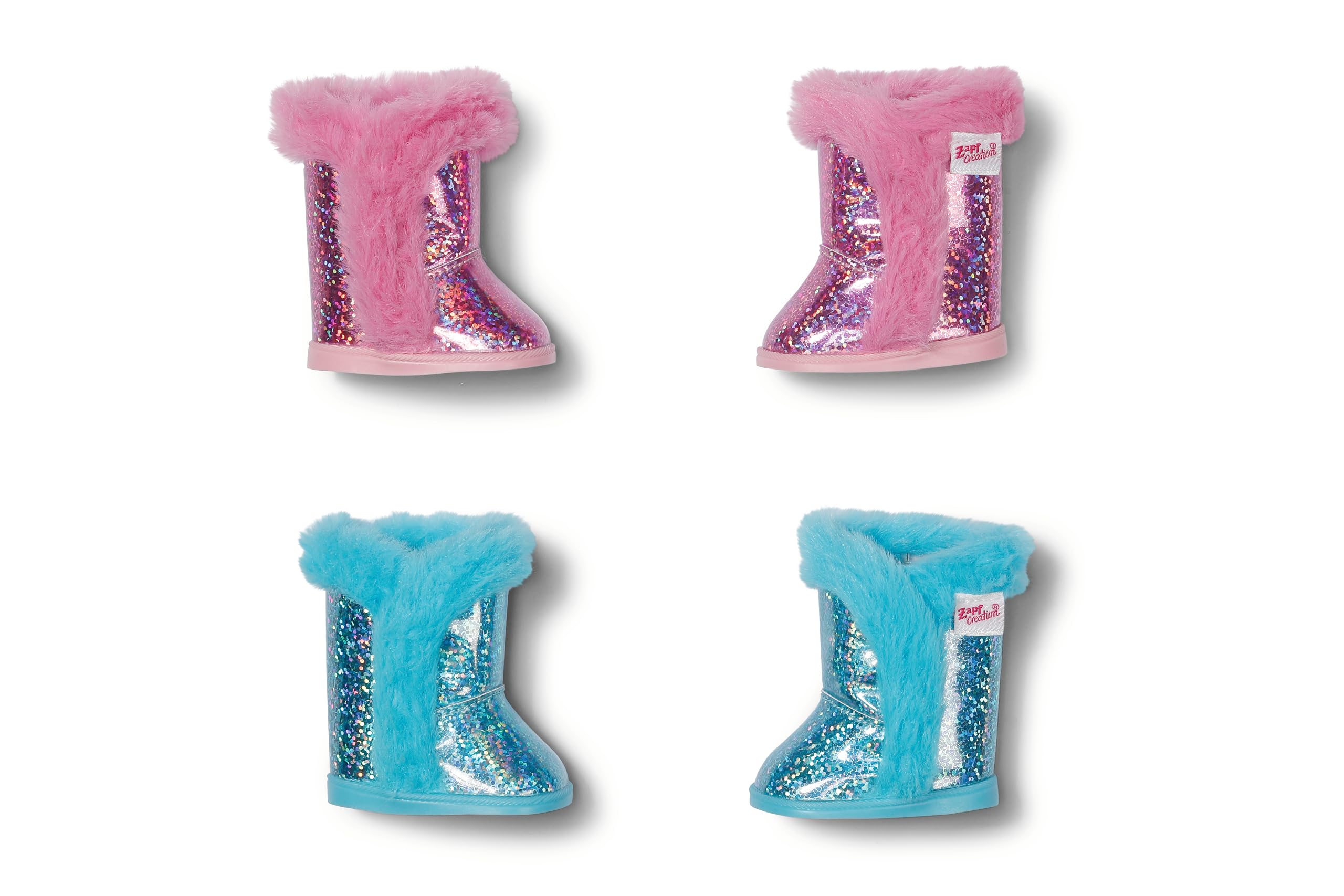 BABY born Glitter Boots, 1 Pair Doll Shoes in two possible designs, Design selection occurs randomly