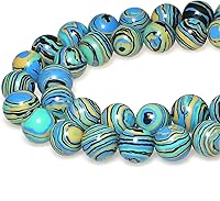 Vista 33 de MJDCB Cuentas de Amatista Natural de Ensueño Redondas de Piedra Cuentas Sueltas para Hacer Joyas 15" (8mm)