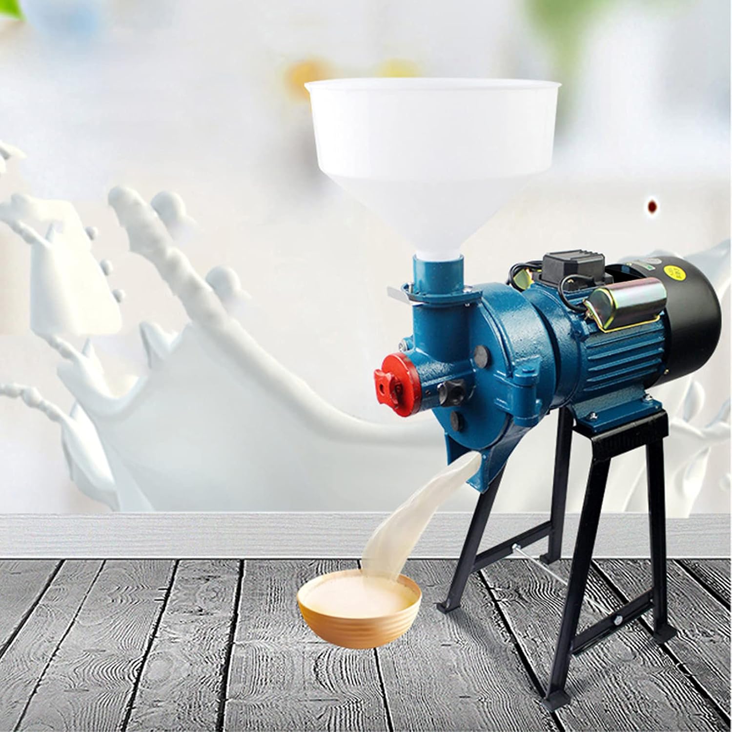 Electric Grain Grinder Mill,2200W 110V Mill Grinder,Dry and Wet Cereals Rice Coffee Wheat Corn Mills with Funnel,Coffee Wheat Feed Machine,Speed Adjustable