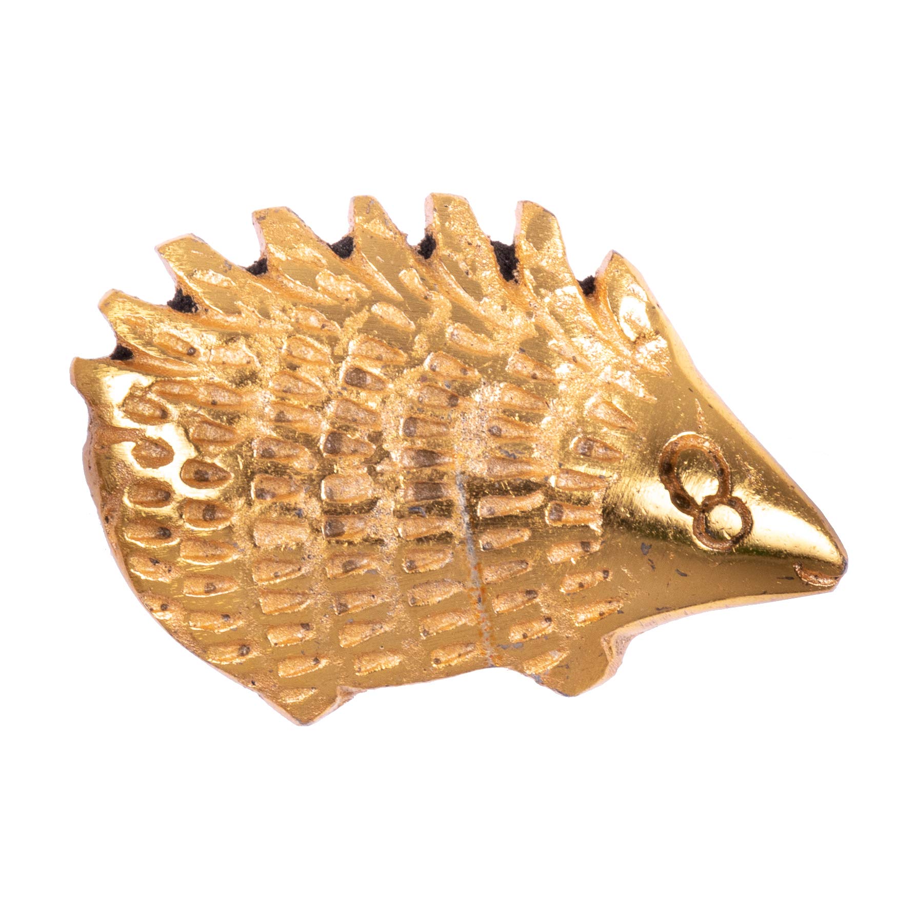 ETHNICITI Hedgehog Gold Metal Vintage Knob Pull Handle Drawer Cupboard Cabinet Gold Hedgehog Metal Knob