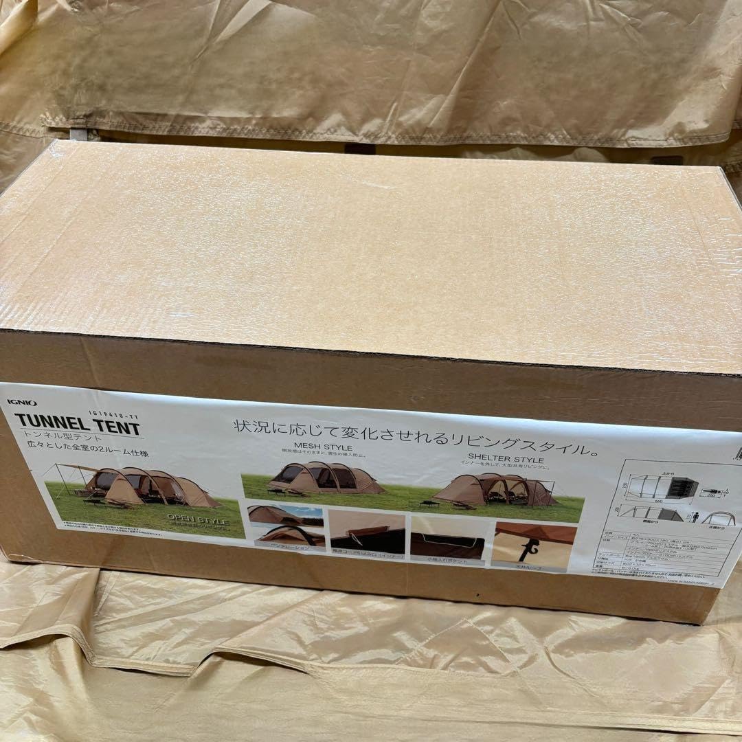 Amazon.co.jp: イグニオ 2ルーム型テント ドームテント 4人用 キャンプ