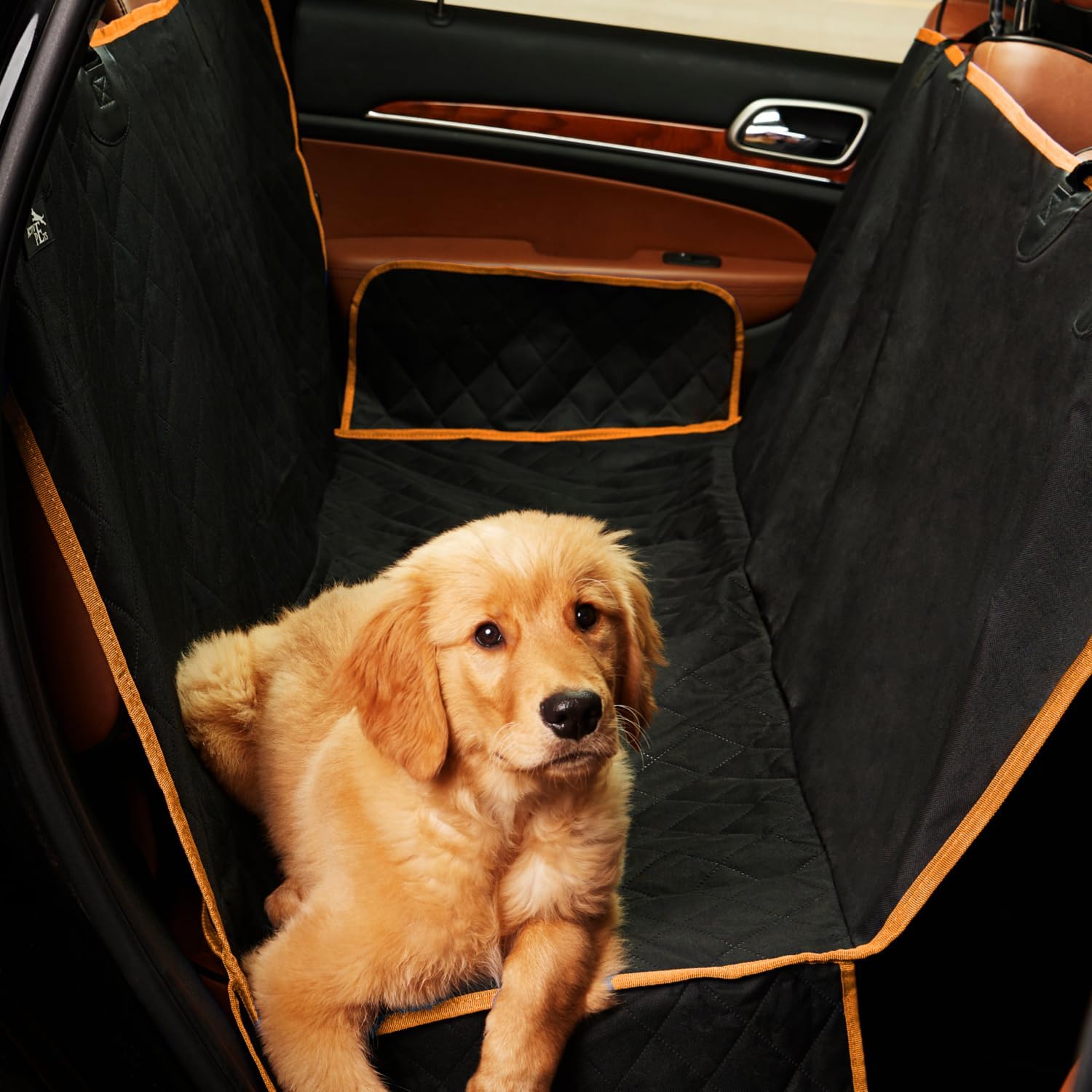 Active Pets Orange XL Dog Car Hammock