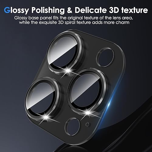 Miniatura 5 de Paquete de 3 protectores de pantalla de vidrio templado de privacidad para iPhone 16 Pro de 6.3 pulgadas, antiespía, arañazos, fácil instalación, a