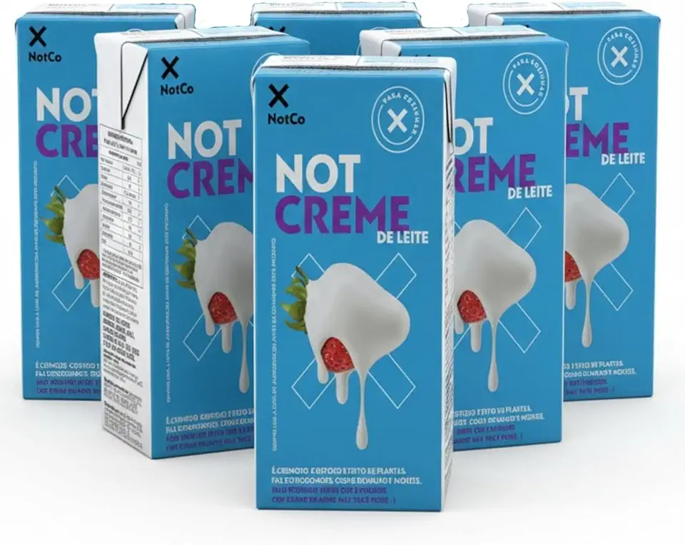 Kit com 6 Unidades - Creme de Leite Vegetal NOTCREME 200g - 100% Vegetal - Zero Lactose - Para Receitas