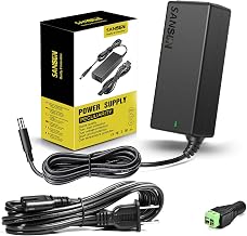 12V 5A Power Supply, AC 120V to DC12V 5.5x2.1mm Jack Converter, 12 Volt LED Driver 60W Adapter Transformer for Strip Lights, Surveillance Cameras, External HDD, Monitor, CCTV (Pack of 1)