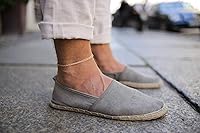 Vista 12 de Made by Nami Surfer Anklet with Snap Hook Clasp Waterproof & Adjustable Thin String Ankle Bracelets for Women and Men Handmade Jewelry for Beach and