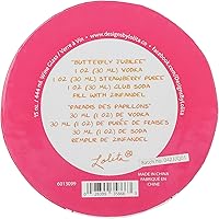 Vista 9 de Enesco Designs by Lolita Butterfly Jubilee - Copa de vino artesanal pintada a mano, 15 onzas, multicolor