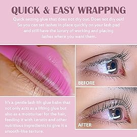 Libeauty Lash Lift Glue Balm Lash Lift Adhesive Strong Sticky Fruit Flavor Eyelash & Eyebrow Perm Glue Balm Brow Lamination Gel