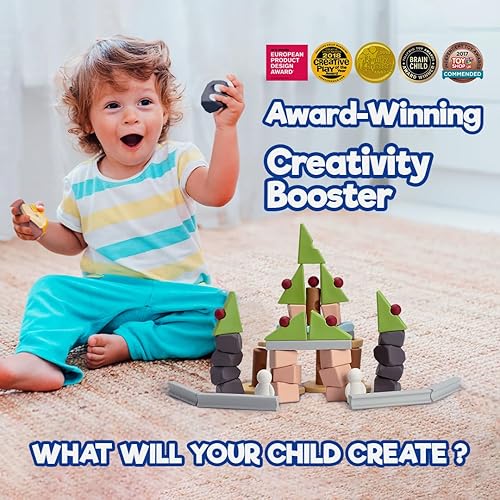 Miniatura 5 de Taksa Toys Juguetes educativos únicos inspirados en la naturaleza, bloques apilables de primera calidad, recursos preescolares para actividades de