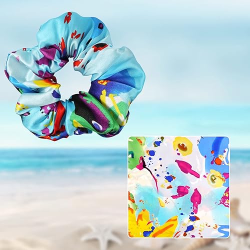 Miniatura 2 de OLESILK 100% seda de morera para dormir el cabello, ligas de seda para el cabello rizado encrespado y quebrantado, sin daños, soporte elástico para