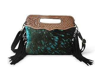 ADYAN Western Suede Fringe Crossbody Bag Hobo Shoulder Sling Bags for Women Handcrafted Handle Handbags Everyday Use