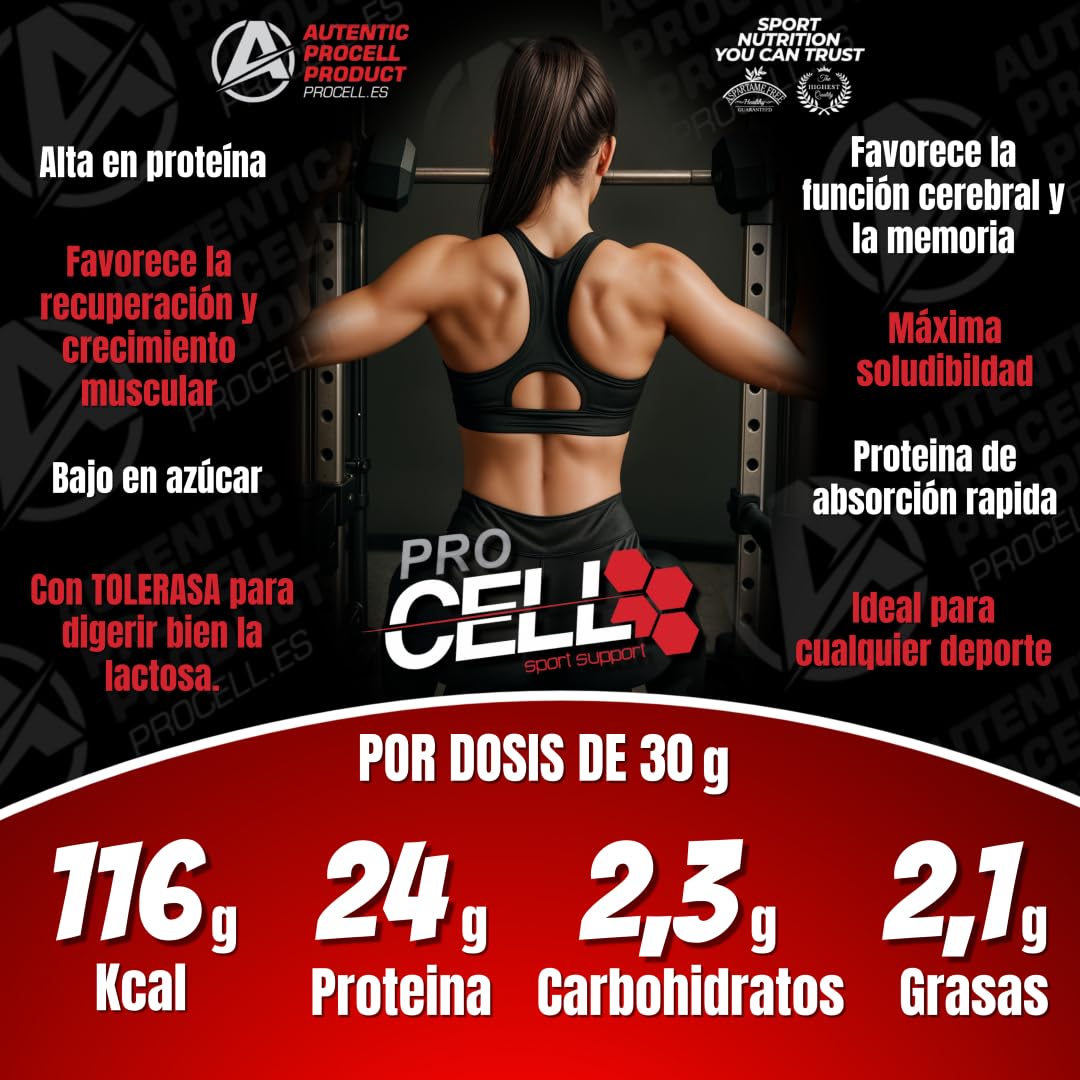 ProCell Proteína Isolada De Suero 100% Pura (1,8 kg, Black Cookies) Proteina en Polvo De fácil Digestión Aumento y Recuperación muscular Bajo en Hidratos y Grasas Añadido de aminoácidos