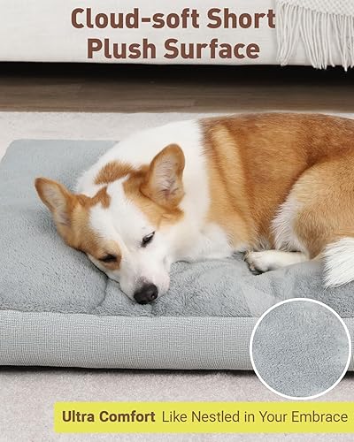 Miniatura 2 de Cama lavable para perros grandes, cama XL, almohadilla de felpa para perrera con parte inferior antideslizante, tapete para dormir para mascotas, 41