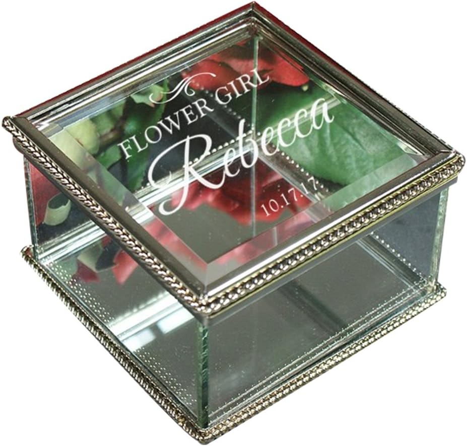 GiftsForYouNow Wedding Party Engraved Jewelry Box, Maid of Honor