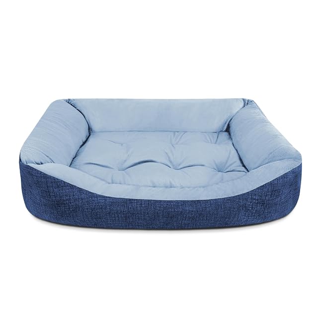 TIENDA EURASIA - Cama de Perro, Terciopelo, Interior de Fibras de Algodón, Distintos Tamaños y Colores…