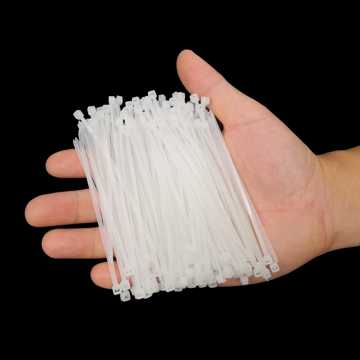 Cable Zip Ties 4 Inch, Multi-Purpose Electrical Cable Ties Wire Zip Ties, 200 Pack, White