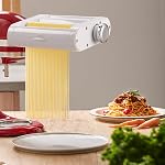 Antree Pasta Pièce jointe du fabricant 3 en 1 Set pour KitchenAid Mélangeurs de support inclus rouleau de feuille de pâtes, cutter Spaghetti, accessoires de fabricant de cutter Fettuccine et brosse de nettoyage