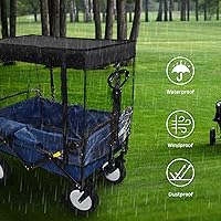 Vista 6 de Cubierta de lluvia para carro, cubierta de lluvia para empujar, accesorios de toldo plegable para caravana adecuada para acampar al aire libre