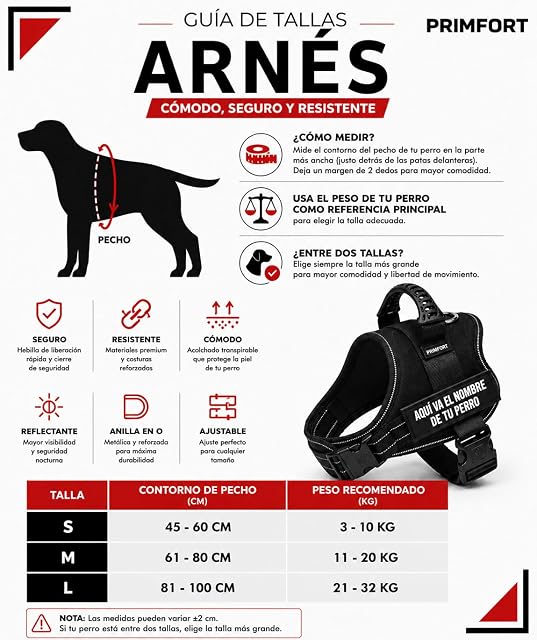 Foto 3 de 4 de PRIMFORT Arnés Táctico Personalizado para Perros