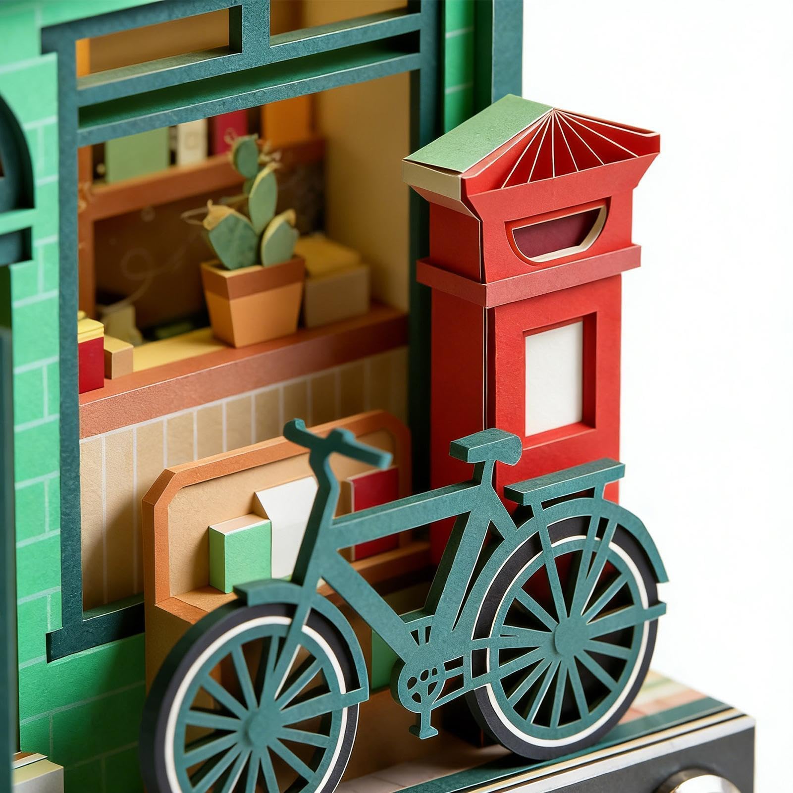 Calendario 3D Memo Bloc de Notas Tallado Decorativo para Escritorio | Calendario 3D de papel para escritorio para Apartamento Cumpleaños Festividad Oficina Estudio