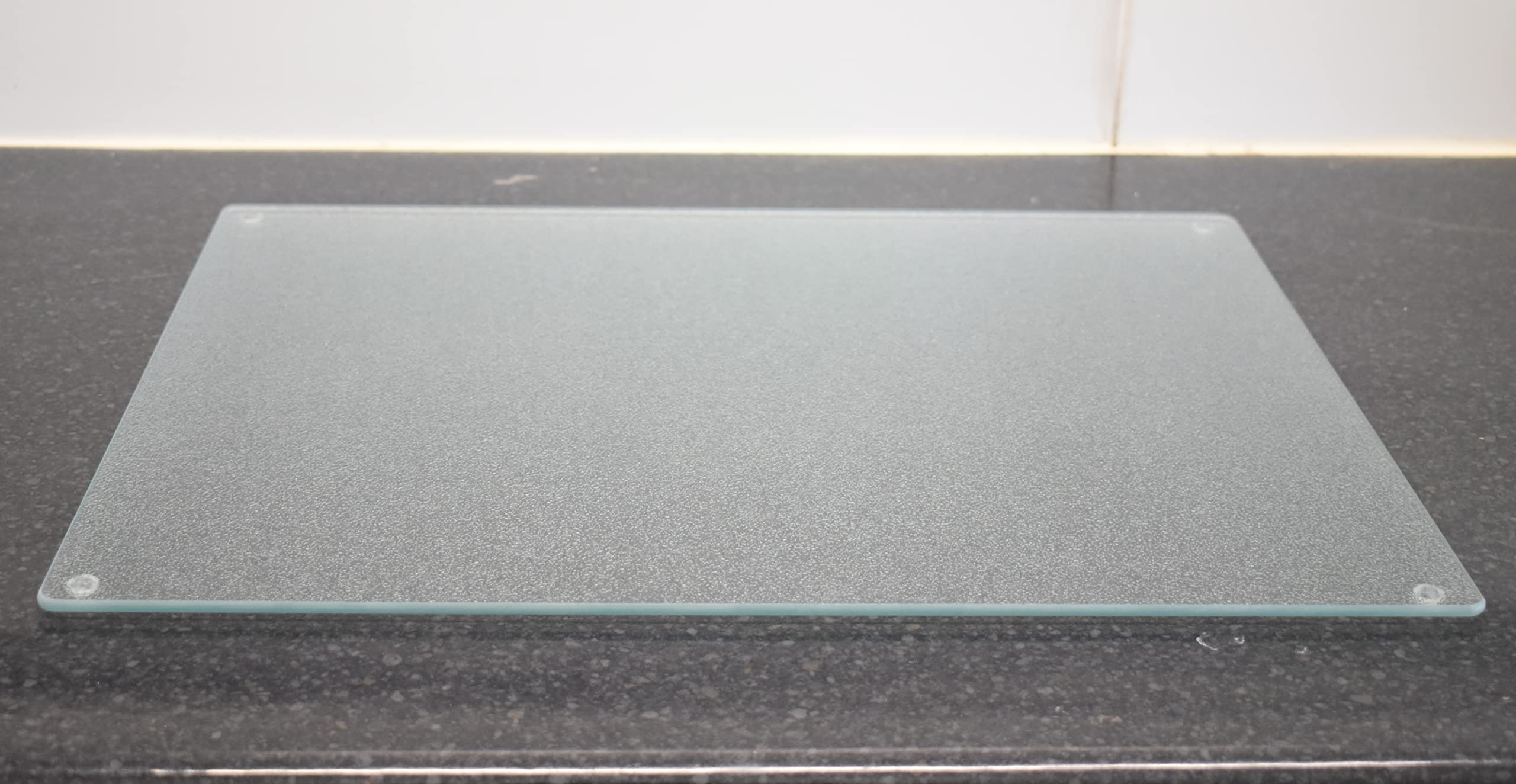 Deenz 50X40Cm Tempered Glass Worktop Saver Frosted Dishwasher Safe 5Mm Chopping Board