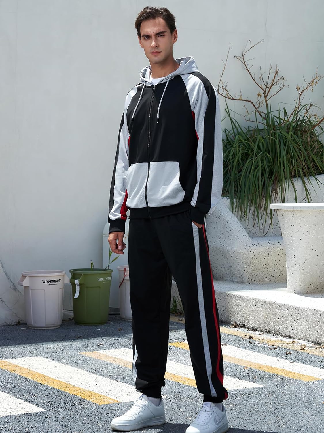 LL Track Suits Mens Sweatsuits for Men Jogging Suits 2 Piece Set Hoodie Outfits - Image 5