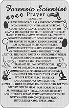 UJIMS Forensic Scientist Gifts Forensic Science Prayer Wallet Card Crime Scene Investigator Gifts Crime Lab Analyst Gift (FSWalletCard)