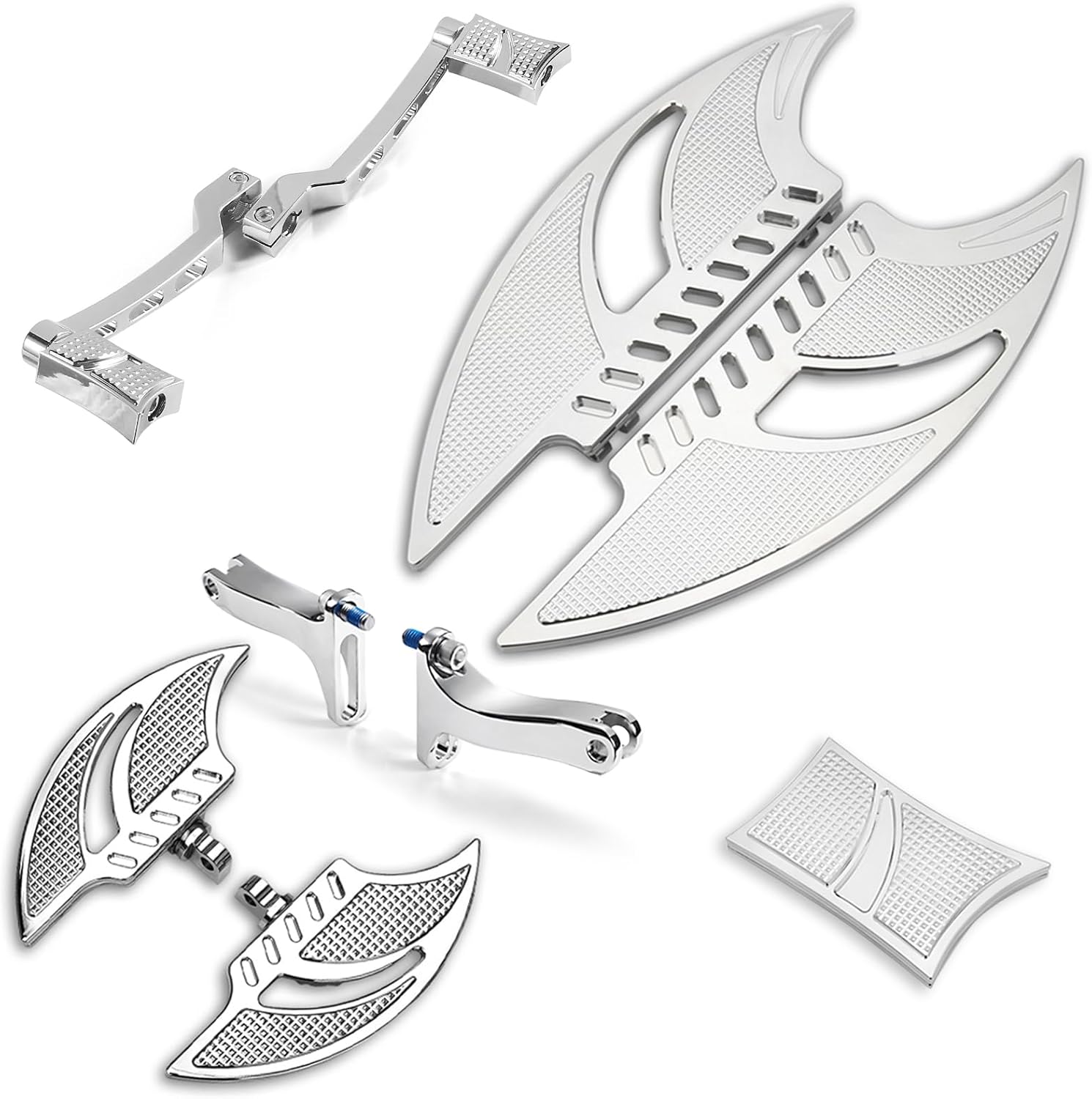 for Harley Chrome floorboard Passenger footboards Road King FLHR Road Street Glide Ultra Limited Low FLHTKL Heel Toe Shift Lever 1980-2023