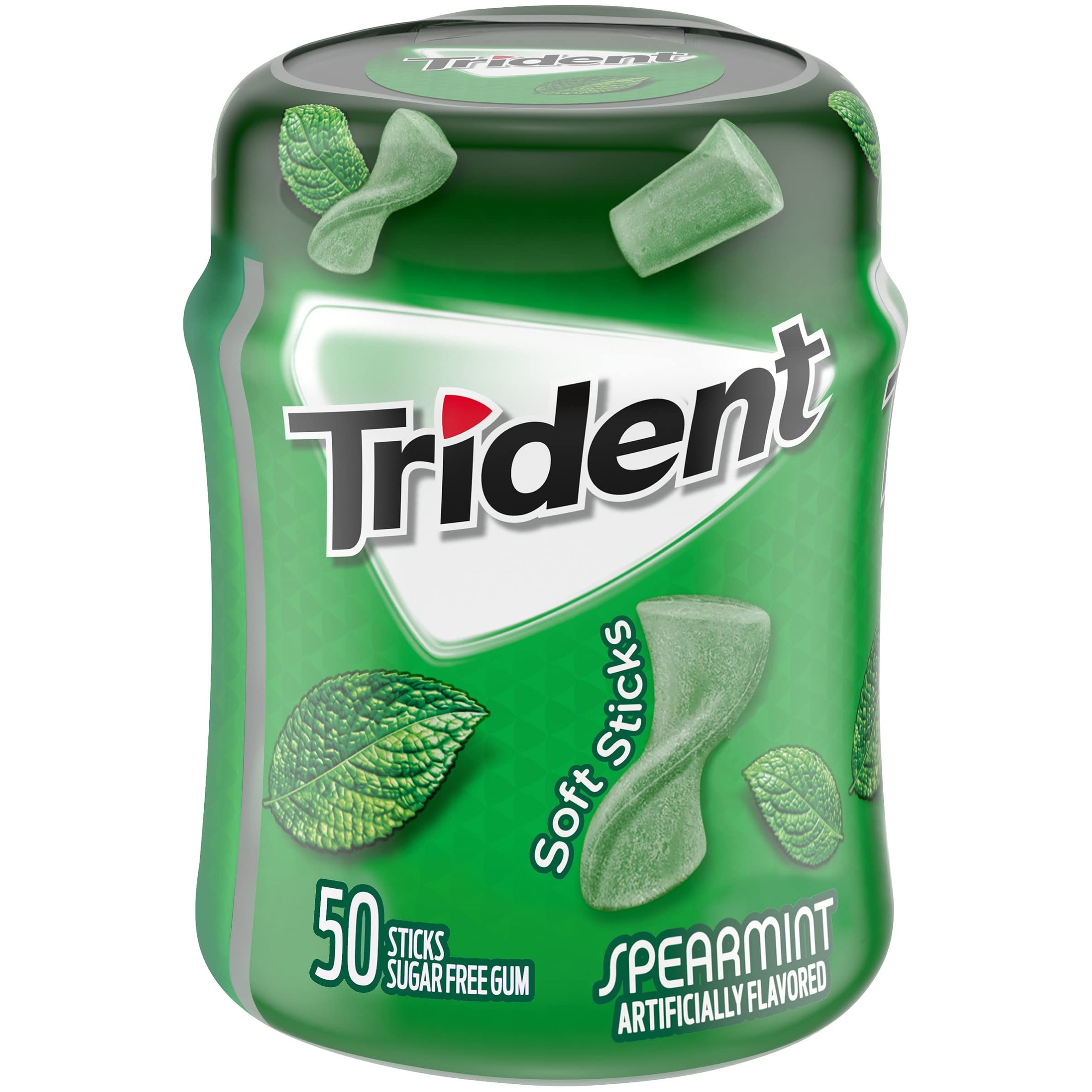 Mondelez International Trident Bottle 50 Pieces, Spearmint