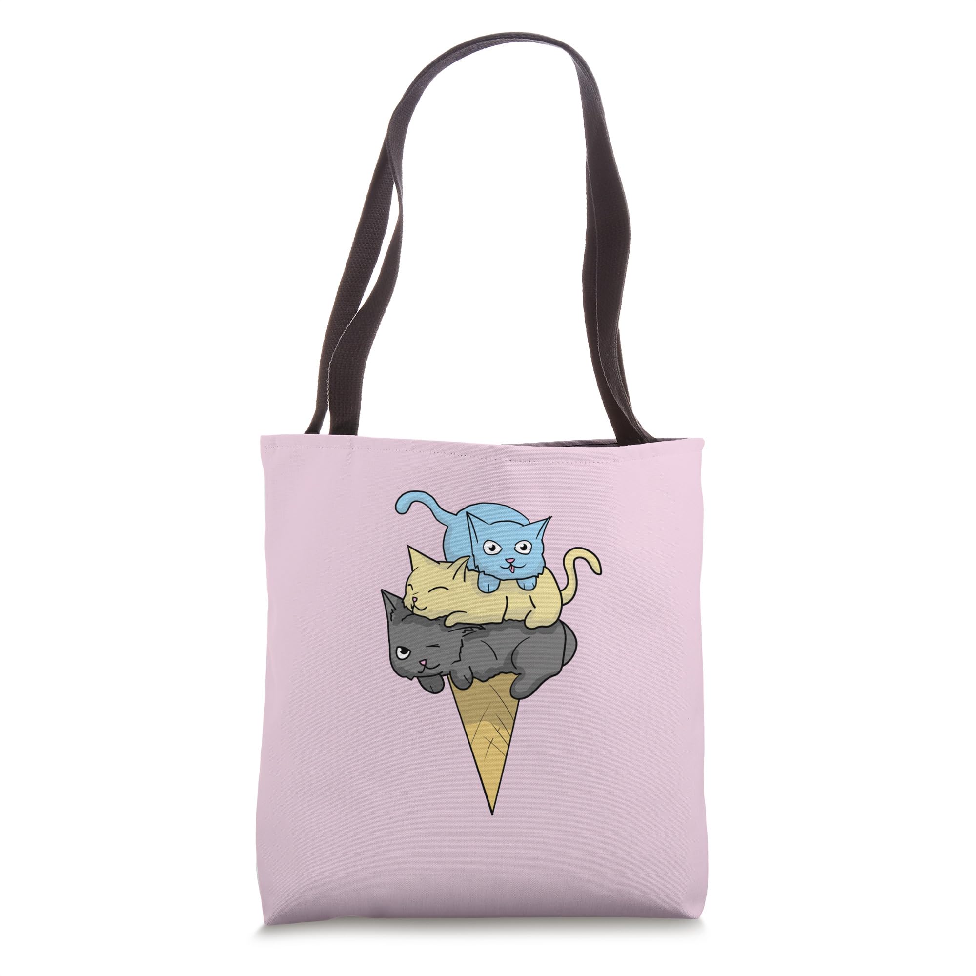 Teenager Mädchen stylisch cool lässig OberteilTeenage Girls Animals Cats Outfits Clothing Top Blue Tote Bag