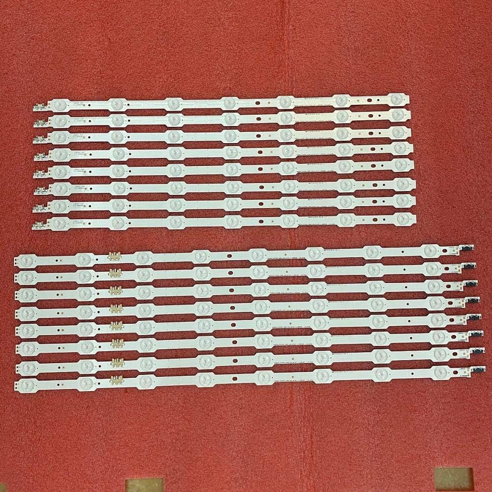 LED Backlight Strip Replace for TV 16pcs/Set LED Backligth Strip for Samsung 2014SVS55 Curved 3228_R07 L08 UA55HU7200 UE55HU7200 UE55HU7100 UN55HU7250 UN55HU7200