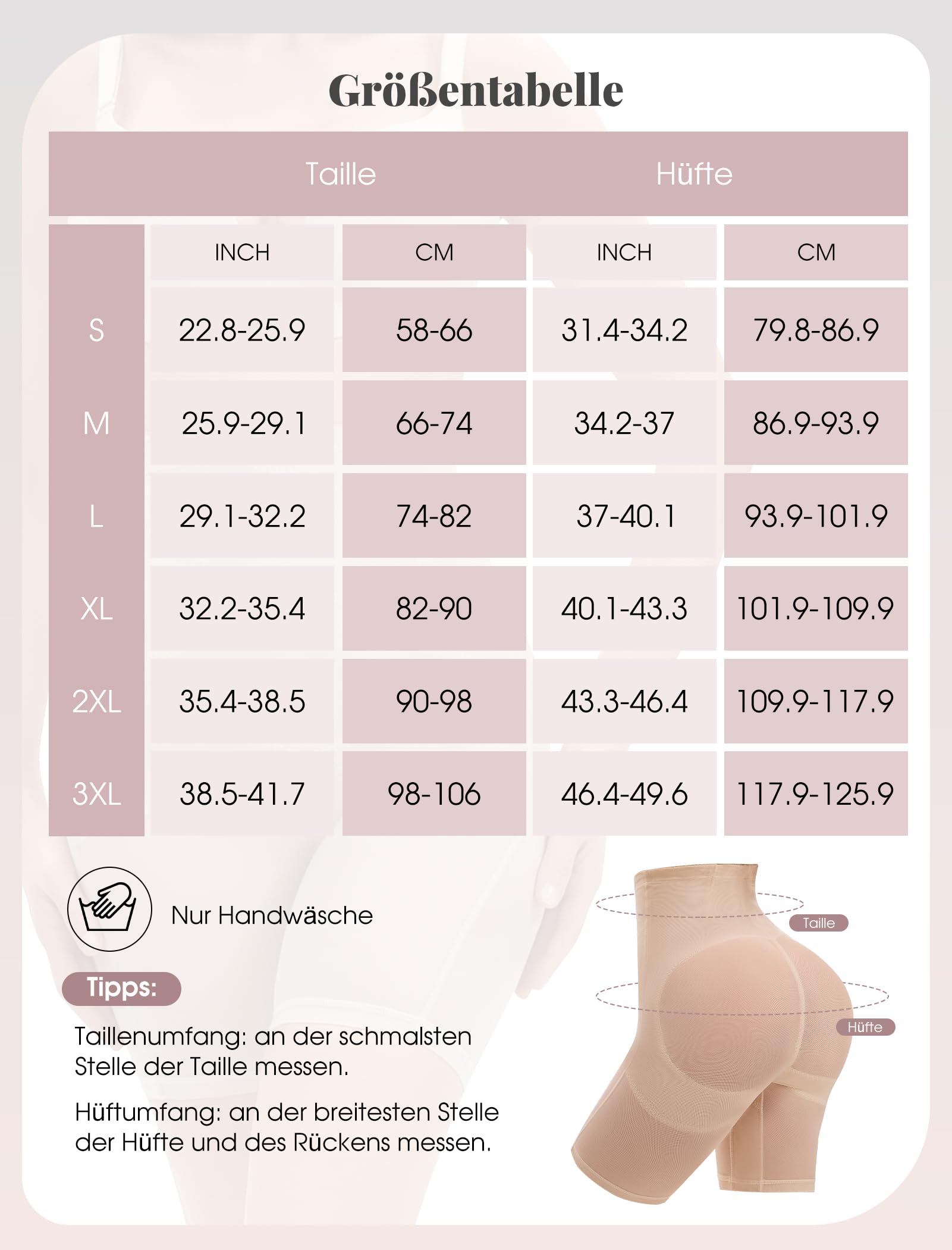 hephboard Bauchweg Unterhose Damen Shapewear Hohe als Perfekte Miederhose Damen Bauchweg Shaping Figurformende Unterwäsche, Body Shaper Miederpant ShapingShorts