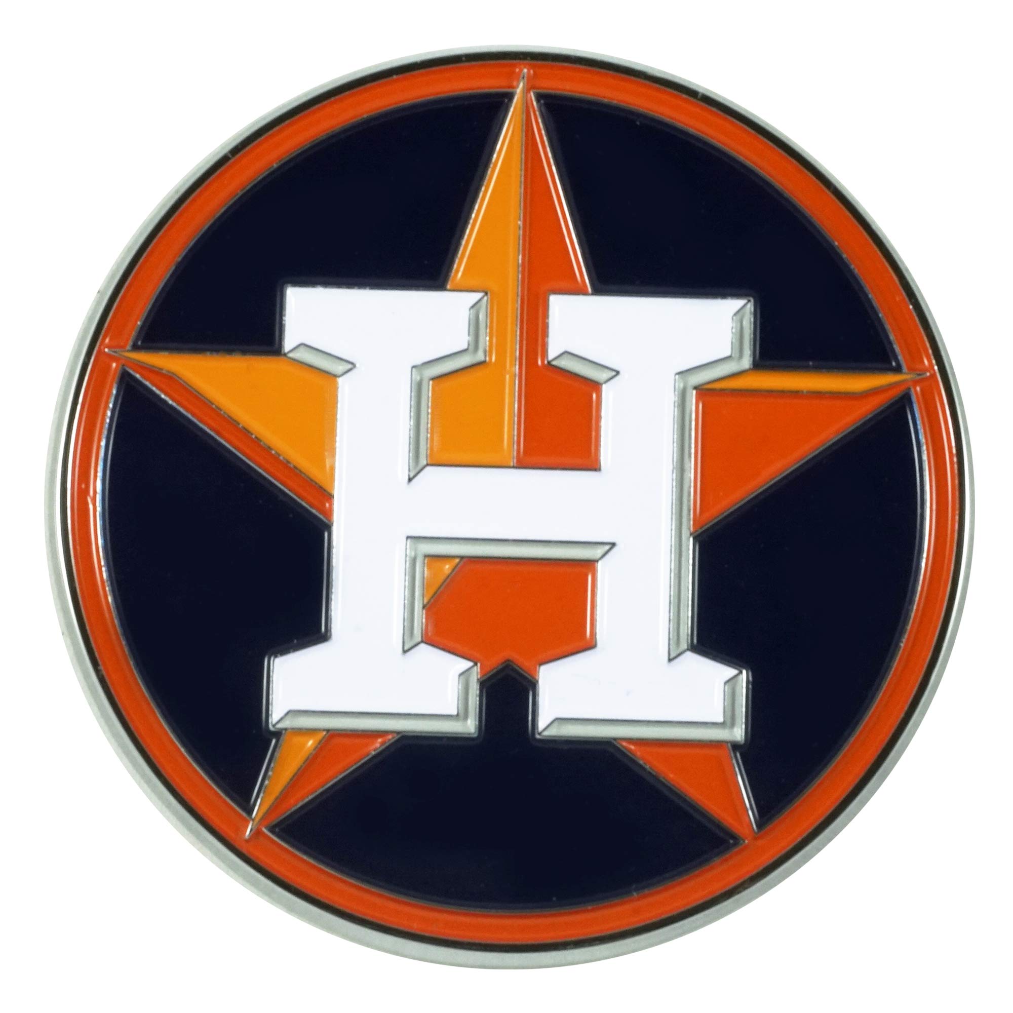 FANMATS 26589 MLB - Houston Astros 3D Metal Color Emblem, Orange, 3"x3.2"
