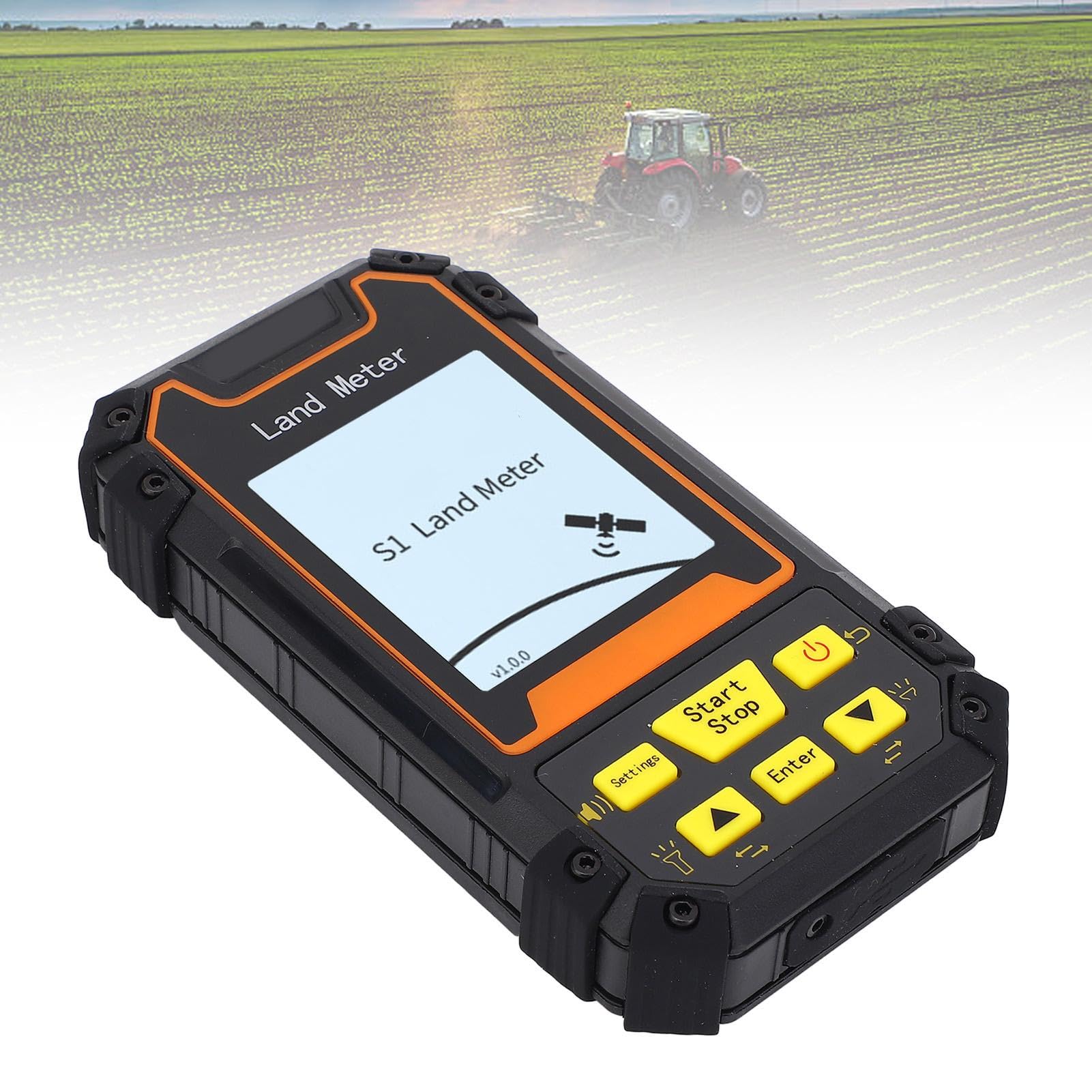 Appareil de Mesure de Superficie, Mesureur GPS Portable pour Levés Topographiques Écran LCD 2,4 Pouces Testeur Gnss Portable de Superficie Et de Distance Au Sol, pour Terres Agricoles, Lacs