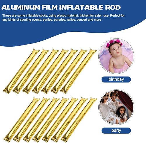 Miniatura 9 de jojofuny 24 piezas de palillos de trueno inflables para animar a hacer ruido, juguetes de animación para juegos deportivos, suministros de fiesta de