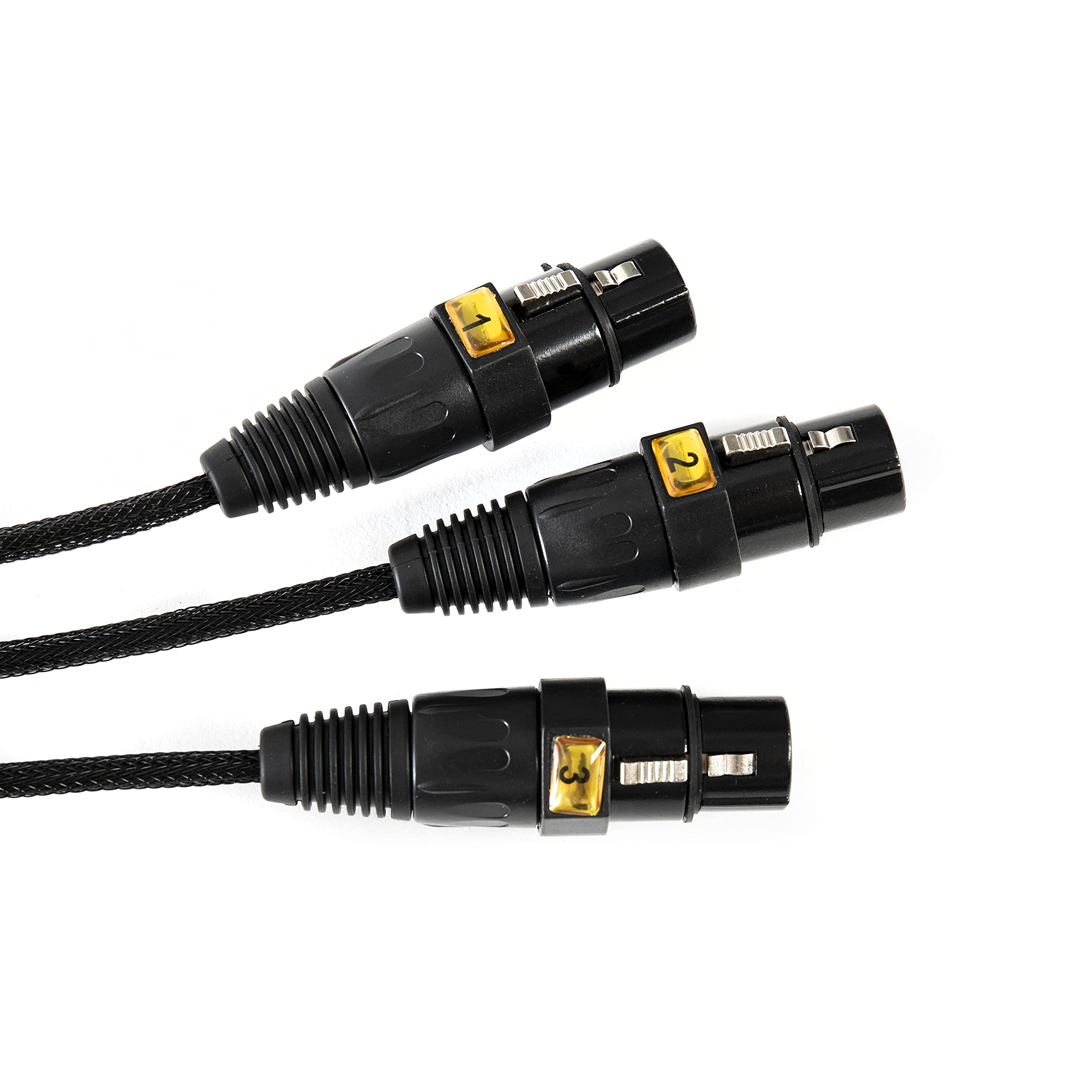 MUSIC STORE Multicore/Studio 8, DB25-XLRf 3 m, Hochwertiges Multicore-Kabel, Einzeln Gewebeummantelte Aderpaare, Kompatibel mit Mischpulten und A/D-Wandlern, Standard DB-25, D-Sub-Stecker, 8x XLR